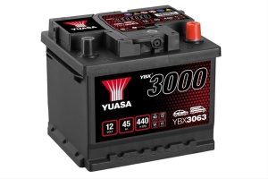 Baterie auto YUASA 3000 YBX3063 ASIA, 12 V, 45 Ah, 440 A, 207 x 175 x 175 mm, borna dreapta + – imagine produs
