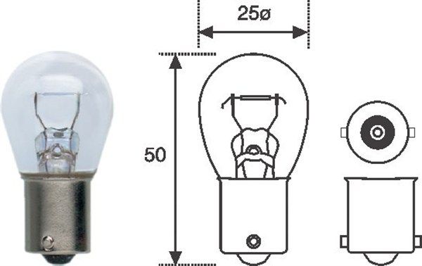 Bec auto semnalizator MAGNETI MARELLI 008506100000, P21W, tensiune 12V, putere 21W, filament simplu, BA15s Bec auto semnalizator MAGNETI MARELLI 008506100000, P21W, tensiune 12V, putere 21W, filament simplu, BA15s – imagine produs