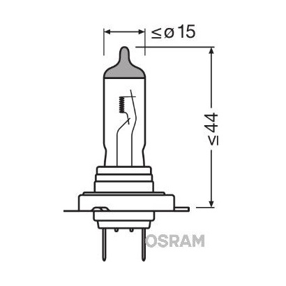 Bec far faza lunga H7 12V 55W 3200K PX26d, OSRAM ULTRA LIFE 64210ULT Bec far faza lunga H7 12V 55W 3200K PX26d, OSRAM ULTRA LIFE 64210ULT – imagine produs