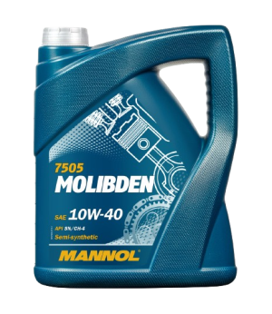Ulei motor MANNOL MOLIBDEN BENZIN 10W40 MN7505-5, volum 5 litri, semi sintetic – imagine produs