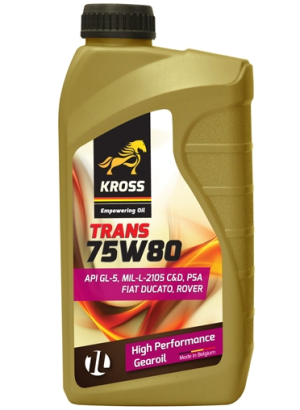 Ulei transmisie manuala KROSS TRANS 75W80 P40111-KRO001, volum 1 litru – imagine produs