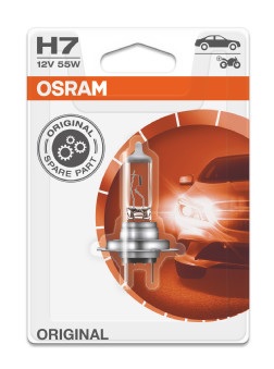 Bec far faza lunga 12 V, H7 55 W, original, blister, 1 bucata, OSRAM 64210-1BL – imagine produs
