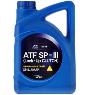 Ulei transmisie automata cu 4/5 trepte HYUNDAI ATF SP-III 04500-00400 80W, volum 4 litri, sintetic – imagine produs