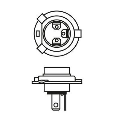 Bec far faza lunga H4 12V 60/55W P43t BOSCH LONGLIFE DAYTIME 1 987 302 048 Bec far faza lunga H4 12V 60/55W P43t BOSCH LONGLIFE DAYTIME 1 987 302 048 – imagine produs
