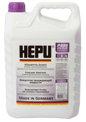 Antigel concentrat HEPU P999 G12 Plus, volum 5 litri, mov – imagine produs