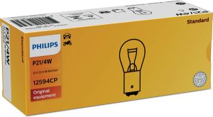 Bec auto frana P21/4W 12 V, BAZ15d, PHILIPS 12594CP Bec auto frana P21/4W 12 V, BAZ15d, PHILIPS 12594CP – imagine produs