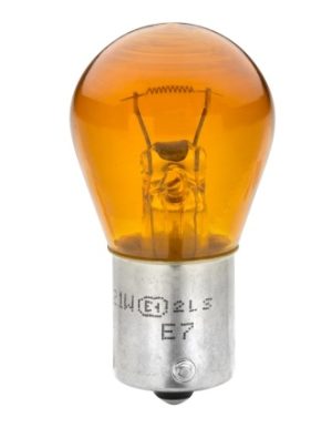 Bec auto semnalizator HELLA HEAVY DUTY 8GA 006 841-241, tensiune 24V, putere 21W, PY21W, conector BAU15s, halogen, comanda minima 10 bucati – imagine produs
