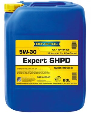 Ulei motor camion RAVENOL Expert SHPD 5W30 1121104-020, volum 20 litri, sintetic – imagine produs