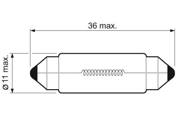 Bec auto iluminare numar circulatie SV8.5 12V 5W 11/35mm C5W, VALEO Essential 032217 (se vinde la set de 10 / pret per bucata) Bec auto iluminare numar circulatie SV8.5 12V 5W 11/35mm C5W, VALEO Essential 032217 (se vinde la set de 10 / pret per bucata) – imagine produs