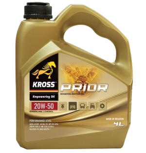 Ulei motor KROSS PRIOR 20W50 A3/B4, E3 SN20051-KS-53663, multigrad, volum 4 litri, mineral – imagine produs