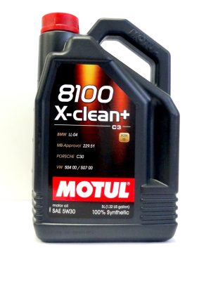 Ulei motor MOTUL 8100 X-CLEAN+ 5W30, volum 5 litri, sintetic – imagine produs