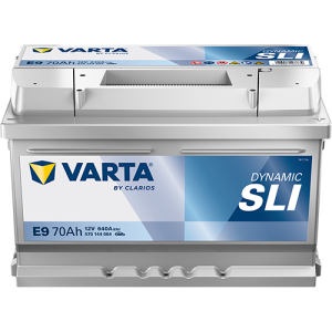 Baterie auto VARTA Dynamic SLI E9 570144064K262, 12 V, 70 Ah, 640 A, 278x175x175 mm – AutoRival | AutoRival