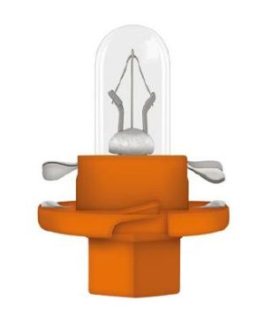 Bec bord BX8.4D soclu portocaliu 12 V, 1.1W, OSRAM 2473MFX6, se vinde la set de 10 bucati/pret pe bucata – imagine produs