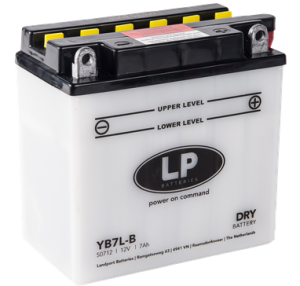 Baterie motocicleta LANDPORT LP YB7L-B, tensiune 12 V, amperaj 7 Ah, curent pornire 110 A, cu pachet acid Baterie motocicleta LANDPORT LP YB7L-B, tensiune 12 V, amperaj 7 Ah, curent pornire 110 A, cu pachet acid – imagine produs