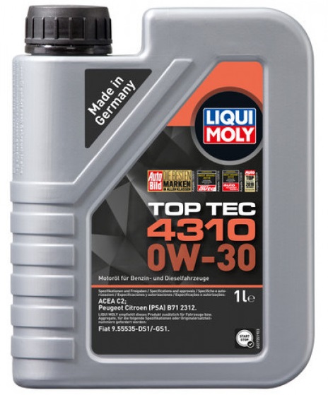 Ulei motor LIQUI MOLY Top Tec 4310 0W30 2361, volum 1 litru, sintetic Ulei motor LIQUI MOLY Top Tec 4310 0W30 2361, volum 1 litru, sintetic – imagine produs