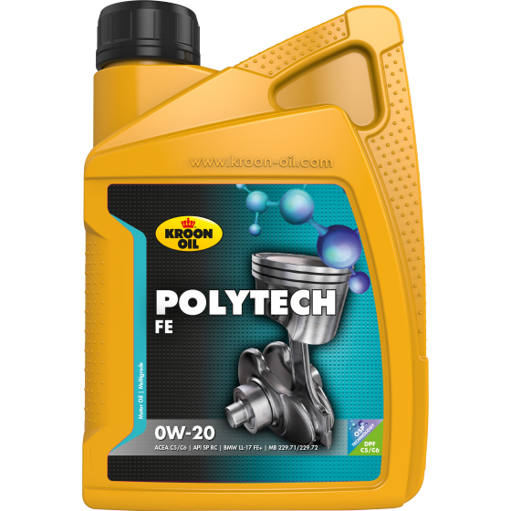 Ulei motor KROON OIL PolyTech FE 0W20 37568, volum 1 litru, full sintetic Ulei motor KROON OIL PolyTech FE 0W20 37568, volum 1 litru, full sintetic – imagine produs