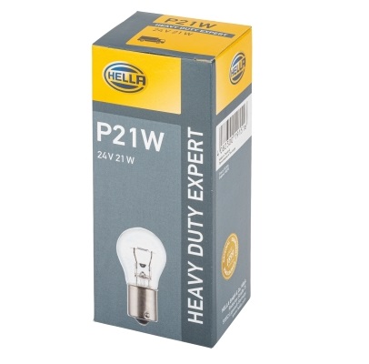 Bec auto incandescent HELLA 8GA 002 073-251, 24 V, 21W, P21W, BA15s, se vinde la set de 10 bucati/pret pe bucata Bec auto incandescent HELLA 8GA 002 073-251, 24 V, 21W, P21W, BA15s, se vinde la set de 10 bucati/pret pe bucata – imagine produs
