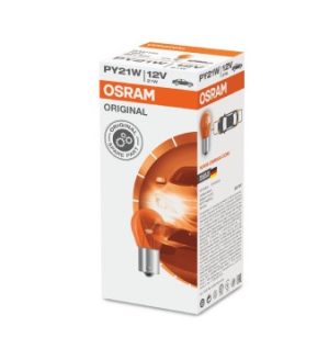 Bec auto semnalizator 12 V, PY21W, BAU15s, original, OSRAM 7507 – imagine produs