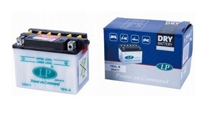 Baterie motocicleta LANDPORT LP YB4L-B, tensiune 12 V, amperaj 4 Ah, 40A, cu pachet acid Baterie motocicleta LANDPORT LP YB4L-B, tensiune 12 V, amperaj 4 Ah, 40A, cu pachet acid – imagine produs