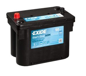 Baterie auto EXIDE Start-Stop AGM EK508, 12 V, 50 Ah, 800A, 260x173x206 mm, borna stanga plus – AutoRival | AutoRival