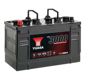 Baterie auto YUASA 3000 SUPER HEAVY DUTY COMPACT YBX3664, 12 V, 112 Ah, 870 A, 346 x 173 x 234 mm, borna inversa stanga + – imagine produs