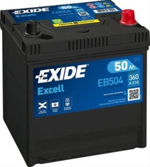 Baterie auto EXIDE Excell EB504, 12 V 50 Ah, 360 A, 200x173x222 mm – AutoRival | AutoRival