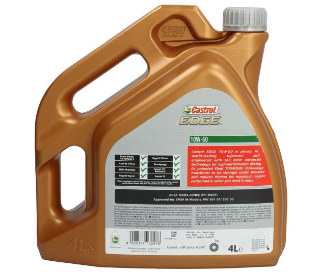 Ulei motor CASTROL EDGE SUPERCAR 10W60 15A003, volum 4 litri, sintetic Ulei motor CASTROL EDGE SUPERCAR 10W60 15A003, volum 4 litri, sintetic – imagine produs