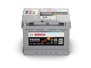 Baterie auto BOSCH Power AGM Line Start-Stop PA005 0092PA0050, 12 V, 60 Ah, 680 A, 242x175x190 mm, borna normala dreapta + – AutoRival | AutoRival