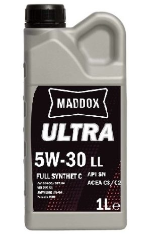 Ulei motor MADDOX ULTRA 5W30 LL C3, volum 1 litru, sintetic Ulei motor MADDOX ULTRA 5W30 LL C3, volum 1 litru, sintetic – imagine produs