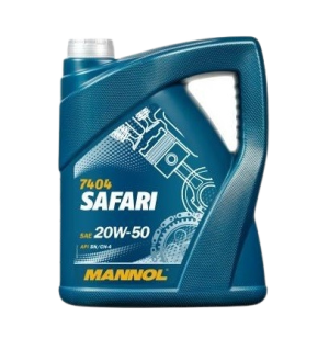 Ulei motor MANNOL SAFARI 20W50 MN7404-5, volum 5 litri, semi sintetic – imagine produs
