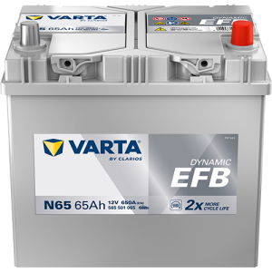 Baterie auto VARTA Dynamic EFB N65 565501065K262, 12 V, 65 Ah, 650 A, Asia, borna normala, 232x173x225 mm – imagine produs