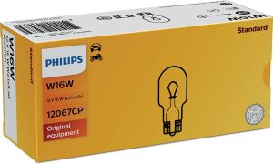 Bec semnalizator PHILIPS 12067CP, 12V, 16W, W16W, W2.1×9.5d – imagine produs