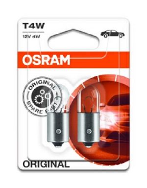 Set 2 becuri semnalizator 12 V, T4W, original, blister, OSRAM 3893-2BL Set 2 becuri semnalizator 12 V, T4W, original, blister, OSRAM 3893-2BL – imagine produs
