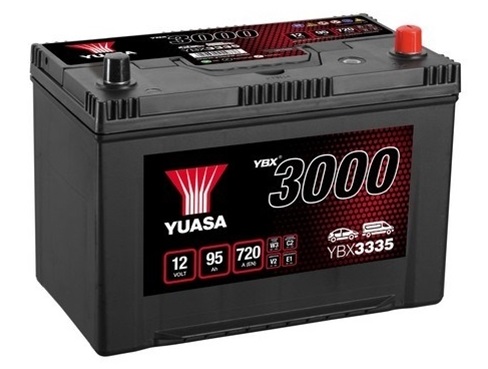 Baterie auto YUASA YBX 3000 ASIA YBX3335, 12 V, 95 Ah, 720 A, 304x174x225 mm, borna dreapta plus Baterie auto YUASA YBX 3000 ASIA YBX3335, 12 V, 95 Ah, 720 A, 304x174x225 mm, borna dreapta plus – imagine produs