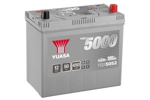 Baterie auto YUASA YBX 5000 Asia YBX5053, 12V, 50Ah, 450A, 238 x 129 x 223 mm, borna dreapta plus – AutoRival | AutoRival