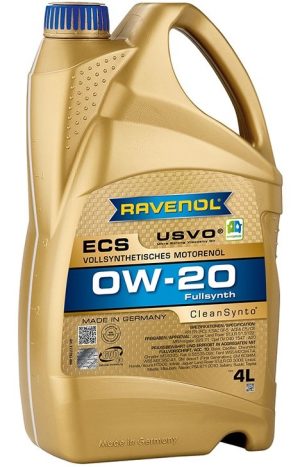 Ulei motor RAVENOL Eco Synth ECS 0W20 USVO 1111102-004, volum 4 litri, full sintetic – imagine produs
