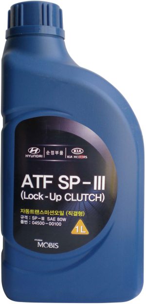 Ulei transmisie automata cu 4/5 trepte HYUNDAI ATF SP-III 04500-00100 80W, volum 1 litru, sintetic – imagine produs