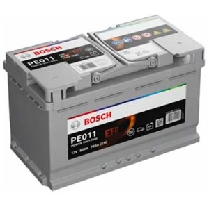 Baterie auto BOSCH Power EFB Line 0 092 PE0 110, tensiune 12V, amperaj 80 Ah, curent pornire EN 800 A, 315 x 175 x 190 mm – AutoRival | AutoRival