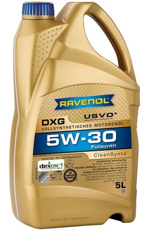 Ulei motor RAVENOL DXG 5W30 USVO 1111124-005, volum 5 litri, full sintetic – imagine produs