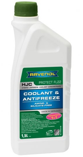 Antigel RAVENOL HJC Concentrate Protect FL22 1410122-150, verde, volum 1.5 litri, concentrat – imagine produs