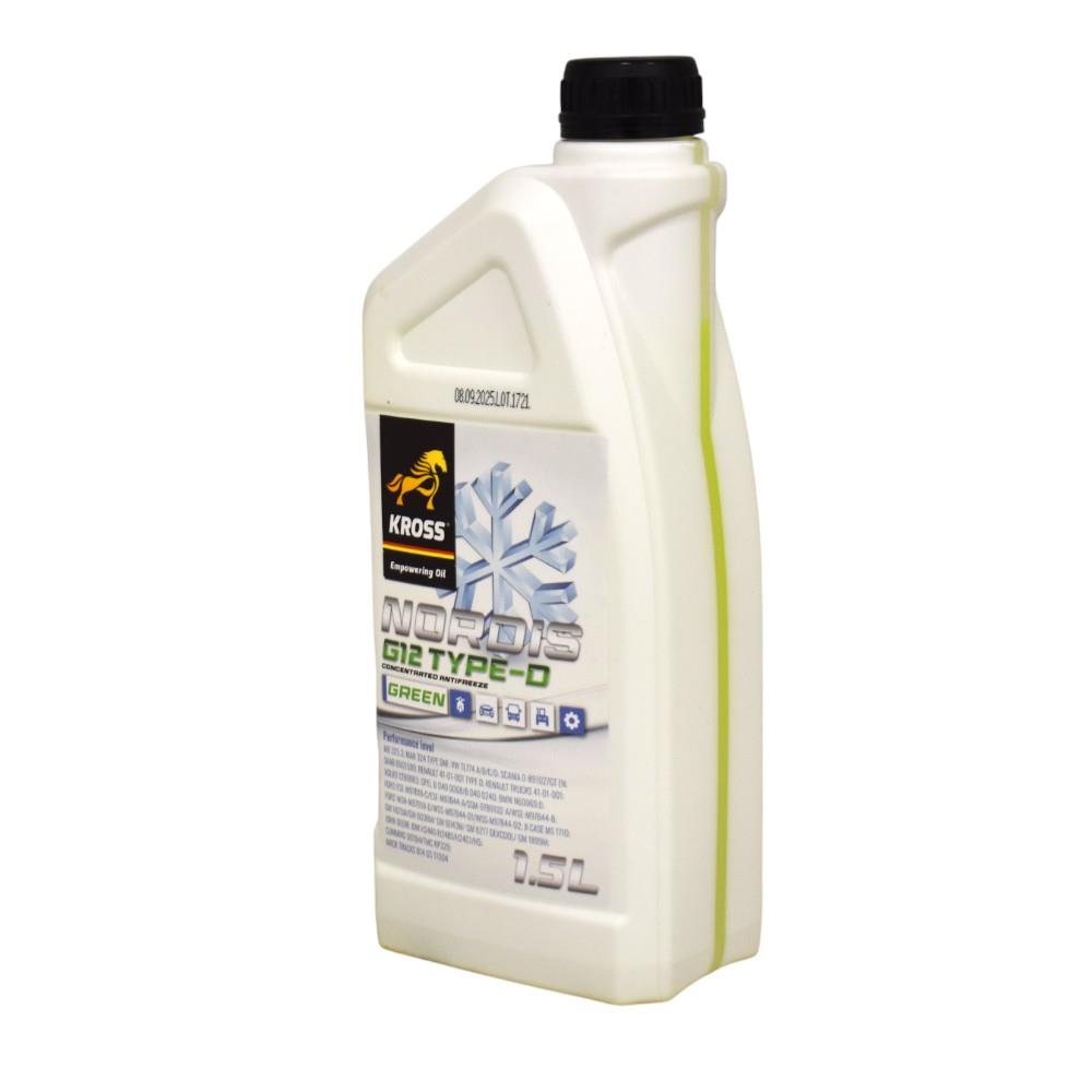 Antigel concentrat KROSS Nordis Tip D 130372, volum 1.5 litri, verde Antigel concentrat KROSS Nordis Tip D 130372, volum 1.5 litri, verde – imagine produs