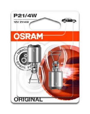 Set 2 becuri 12 V, P21/4W, original, blister, OSRAM 7225-2BL Set 2 becuri 12 V, P21/4W, original, blister, OSRAM 7225-2BL – imagine produs