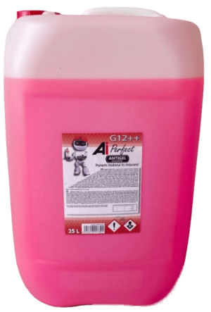 Antigel concentrat AI PERFECT G12++ 100AIPG12HD25, roz, volum 25 litri, raport diluare 1:1, temperatura minima acceptata -36 Celsius – imagine produs