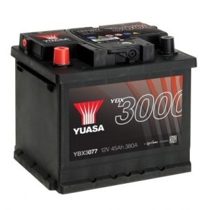 Baterie auto YUASA 3000 YBX3077 ASIA, 12 V, 45 Ah, 380 A, 207 x 175 x 190 mm, borna inversa stanga + Baterie auto YUASA 3000 YBX3077 ASIA, 12 V, 45 Ah, 380 A, 207 x 175 x 190 mm, borna inversa stanga + – imagine produs