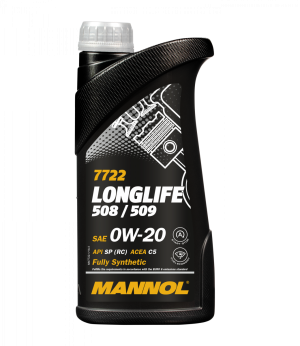 Ulei motor MANNOL Longlife 508/509 0W20 MN7722-1, volum 1 litru, sintetic – imagine produs