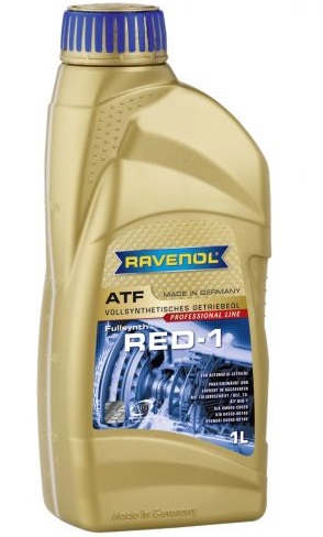 Ulei pentru transmisie automata RAVENOL ATF RED-1 1211117-001, rosu, volum 1 litru, sintetic – imagine produs