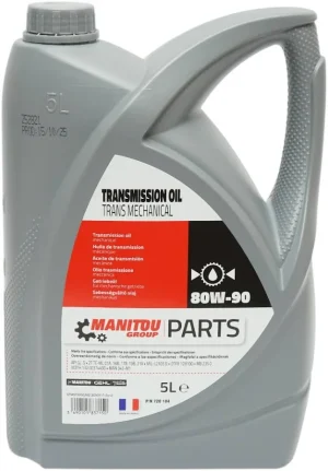 Ulei transmisie MANITOU MECH TRANSM OIL 80W90 MAN720184, volum 5 litri, mineral – imagine produs