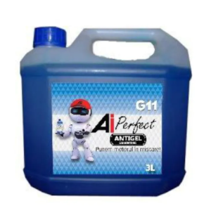 Antigel concentrat AI PERFECT G11 100AIPG113, albastru, volum 3 litri, raport diluare 1:1, temperatura minima acceptata -32 Celsius – imagine produs
