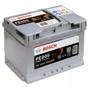 Baterie auto BOSCH Power EFB PE005 0092PE0050, 12 V, 60 Ah, 640 A, 242x175x190 mm, borna normala dreapta + – AutoRival | AutoRival