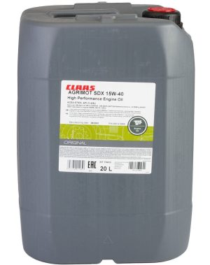 Ulei motor CLASS Agrimot SDX 15W40, volum 20 litri, pentru utilaje Claas si Renault Ulei motor CLASS Agrimot SDX 15W40, volum 20 litri, pentru utilaje Claas si Renault – imagine produs